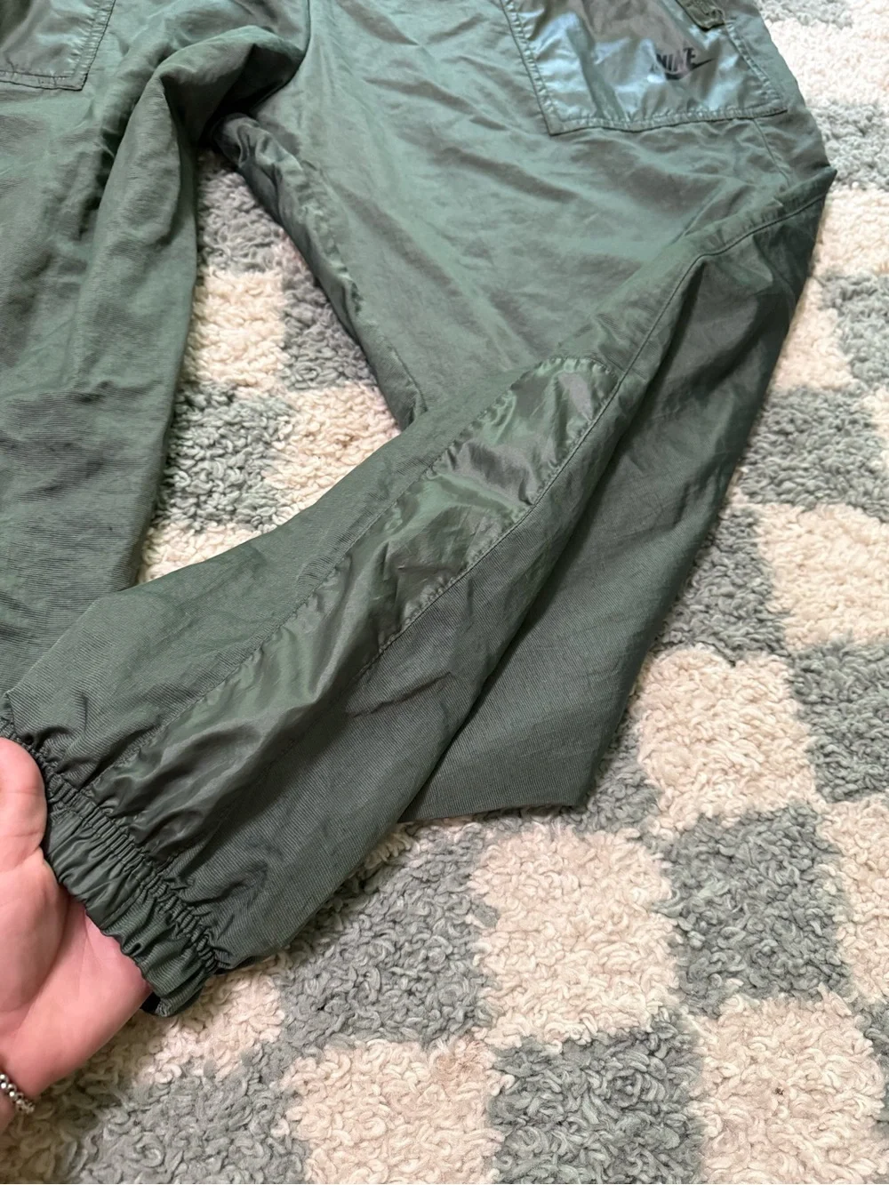 Nike X Barry's Juniper Fog Cargo Rebel Bootcamp Pants Army Green Pockets Size XL